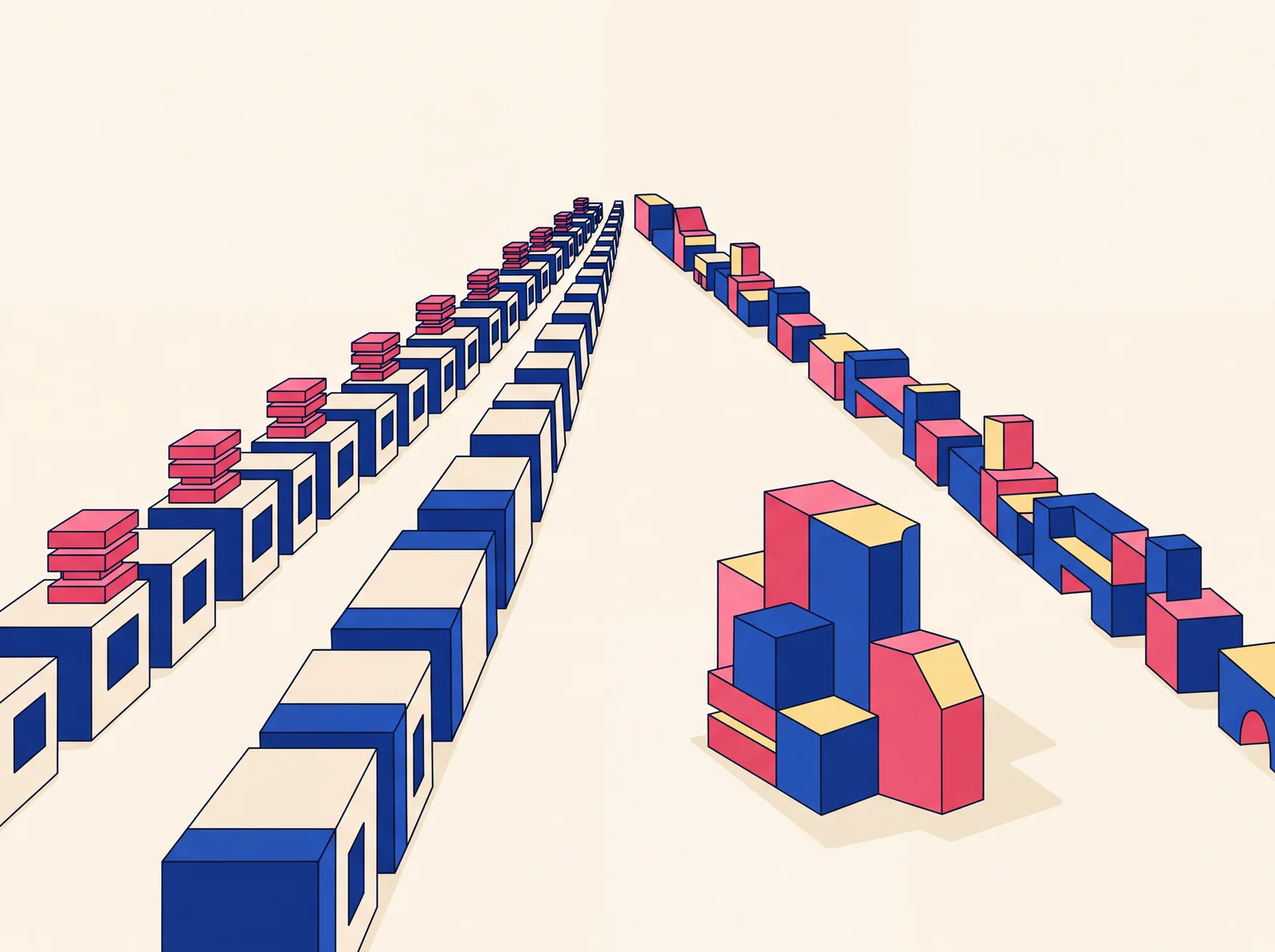 Illustration comparing off-the-shelf and custom software cost